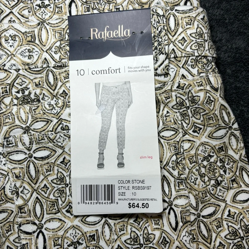 RAFAELLA Stone Comfort Stretch Dressy Slim‎ Leg Pull On Pants NWT